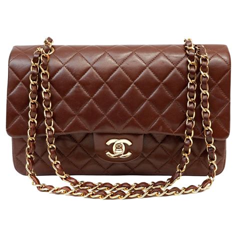 brown double flap chanel bag